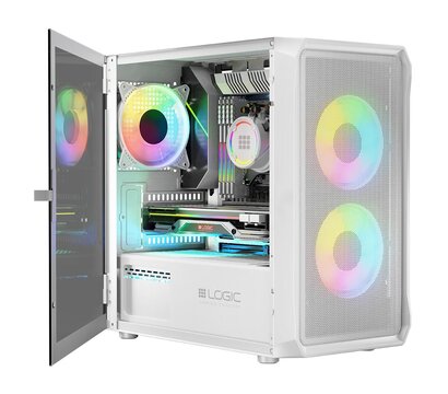 Зображення 2 Корпус LogicConcept Portos ARGB Mini White no PS (AM-PORTOS-20-0000000-0002)