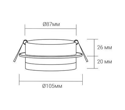 Зображення 2 LED світильник Ardero DL2812 White