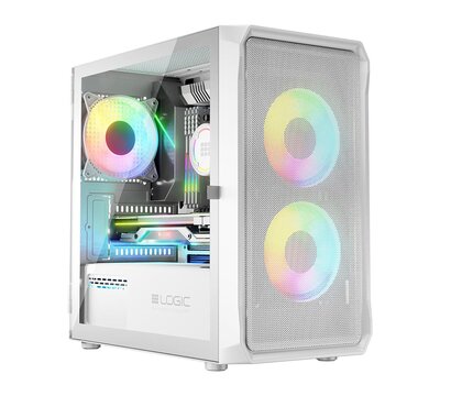Зображення 3 Корпус LogicConcept Portos ARGB Mini White no PS (AM-PORTOS-20-0000000-0002)