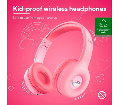 Изображение 2 Наушники Trust Nouna Kids Wireless Pink (25274)