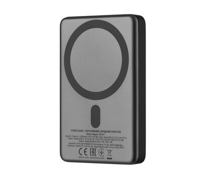Изображение 2 Батарея мобильная 2E Slim Wireless QI 10000mAh Grey (2E-PB1011-GREY)