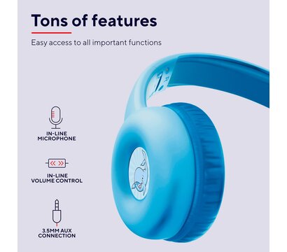 Зображення 3 Навушники Trust Nouna Blue (25278) універсальні