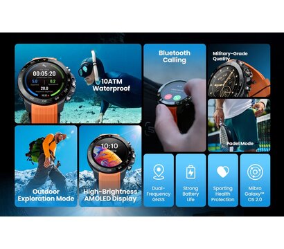 Зображення 3 Розумний годинник Mibro GS Explorer S Ceramic Black (XPAW023OB) з Bluetooth 5.3