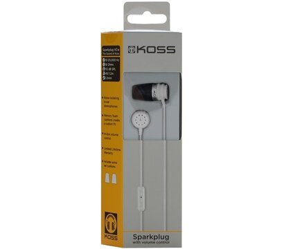 Изображение 3 Наушники Koss Sparkplug White (196833.101) для плеера