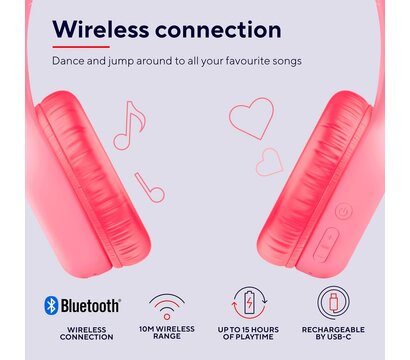 Изображение 4 Наушники Trust Nouna Kids Wireless Pink (25274)