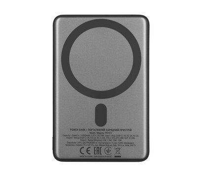 Изображение 4 Батарея мобильная 2E Slim Wireless QI 10000mAh Grey (2E-PB1011-GREY)