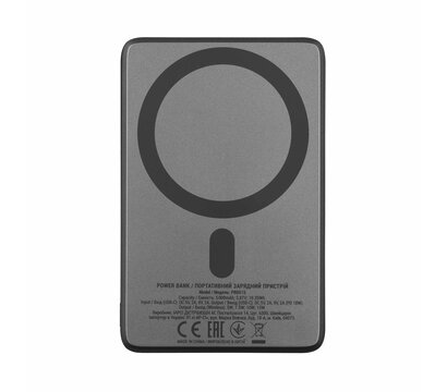 Зображення 4 Повербанк 2E Slim Wireless QI 5000mAh Grey (2E-PB0515-GREY)