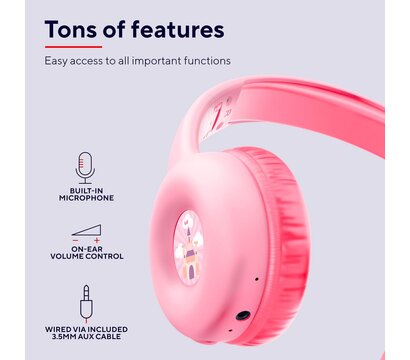 Изображение 5 Наушники Trust Nouna Kids Wireless Pink (25274)