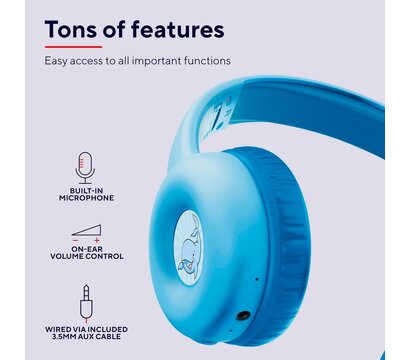 Зображення 5 Навушники Trust Nouna Kids Wireless Blue (25275)