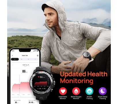 Зображення 5 Смарт-годинник Mibro GS Explorer Obsidian Black (XPAW017B)