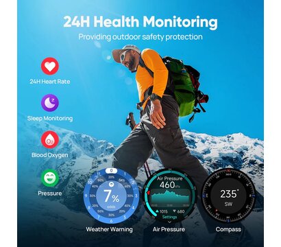 Зображення 5 Розумний годинник Mibro GS Explorer S Ceramic Black (XPAW023OB) з Bluetooth 5.3