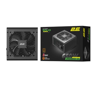 Зображення 6 Блок живлення 2E Gaming Solid Power 650W (2E-SP650BRSM-120)