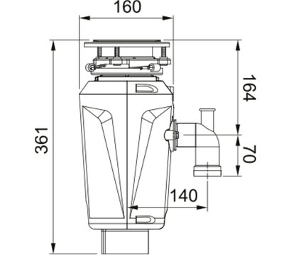 Зображення 2 Подрібнювач харчових відходів Franke Slim 50 (134.0715.098)