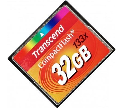 Зображення 2 Карта пам`яті Transcend CompactFlash 133x 32GB - TS32GCF133, Обсяг пам`яті: 48 Гб