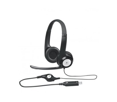 Зображення 3 Навушники Logitech H390 — 981-000406 поворотна