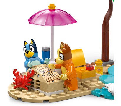 Зображення 2 Конструктор Lego Bluey Пляж и семейная поездка на автомобили Блуи (11202)