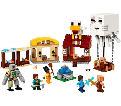 Изображение 3 Конструктор Lego Minecraft Нападение на деревню с воздушным шаром Гаст (21273)
