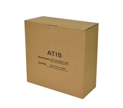 Изображение 3 Кабель витая пара Atis UTP 5e 4x2x0.50 Cu PE уличный (медь) 100м