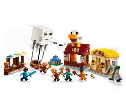 Изображение 4 Конструктор Lego Minecraft Нападение на деревню с воздушным шаром Гаст (21273)