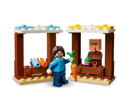 Изображение 5 Конструктор Lego Minecraft Нападение на деревню с воздушным шаром Гаст (21273)