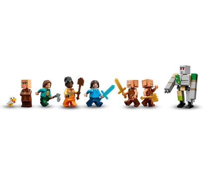 Изображение 6 Конструктор Lego Minecraft Нападение на деревню с воздушным шаром Гаст (21273)