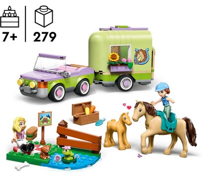 Изображение 2 Конструктор Lego Friends Прицеп для коня и жеребенка (42695)