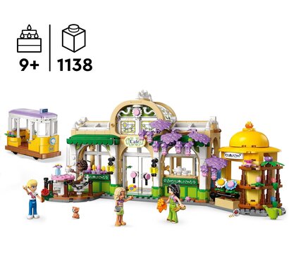 Зображення 6 Конструктор Lego Friends Кофейня с растениями и цветочный магазин (42671)