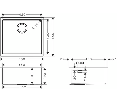 Зображення 2 Кухонна мийка Hansgrohe Combi S71 (43426801)