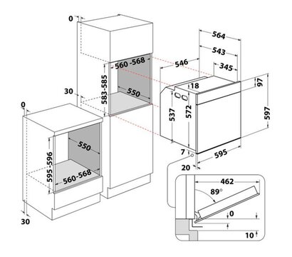 Зображення 2 Духова шафа Whirlpool WOI5S8PPM1SBA