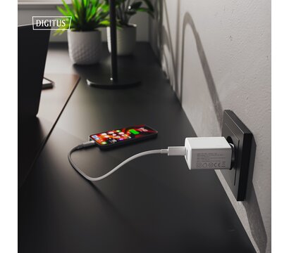 Зображення 2 Зарядний пристрій Digitus 1xUSB-C + 1xUSB 20W (DA-10300)