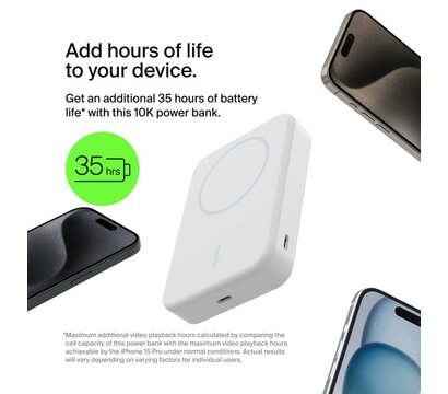 Зображення 2 Батарея мобільна Belkin 8000мАч Qi2 (BPD007BTWH)