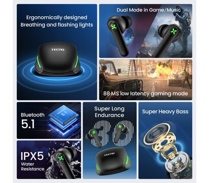 Изображение 3 Наушники Tecno G01 (4895180780899) для мобильных устройств