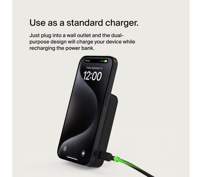Зображення 4 Універсальна мобільна батарея Belkin 10000мАч Qi2 (BPD008BTBK)