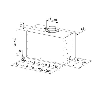 Изображение 6 Вытяжка Franke Box Flush Basic FBFE BK A52 (305.0729.555)