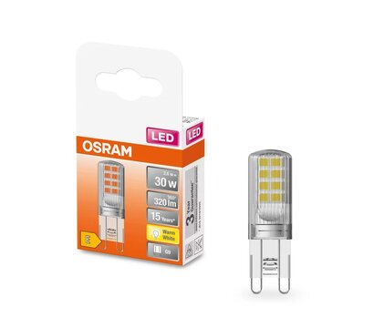 Изображение 2 LED лампа Osram LED PIN30 2,6W/827 230V CL G9 10х1 (4058075432338) на