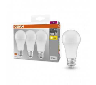 Зображення 2 Світлодіодна лампочка Osram Led E27 10Вт 2700К 1055Лм A60 (4058075819436) з цоколем E27