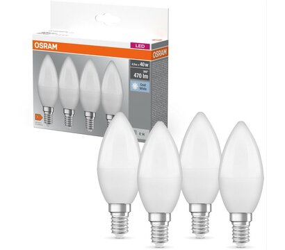 Изображение 2 LED лампа Osram Led E14 4.9Вт 4000К 470Лм B40 (4058075819610) на