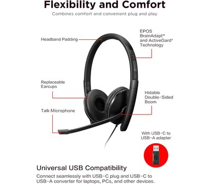 Изображение 2 Наушники Lenovo Wired ANC Headset Gen 2 (4XD1M45627)