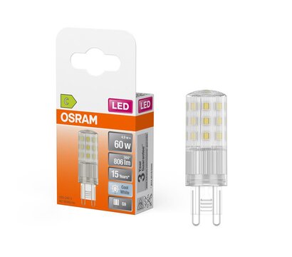 Изображение 4 Светодиодная лампа Osram LED G9 4,9W 806Лм 4000К PIN60 (4058075840546) с цоколем G9