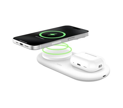 Зображення 2 Зарядний пристрій Belkin 2в1 Pad Qi2 (WIZ021VFWH)
