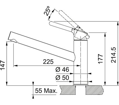 Изображение 2 Смеситель Franke Orbit (115.0623.056)