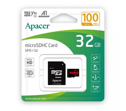 Изображение 2 Карта памяти Apacer microSDHC UHS-I Class10 32GB (AP32GMCSH10UB-R)
