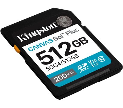 Изображение 2 Карта памяти Kingston Canvas Go! Plus SDXC 512GB UHS-I/U3 Class 10 - SDG4/512GB