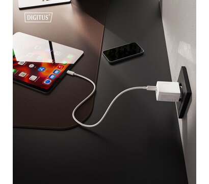 Зображення 3 Зарядний пристрій Digitus 1xUSB-C + 1xUSB 30W GaN (DA-10301)