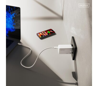 Зображення 3 Зарядний пристрій Digitus 2xUSB-C + 1xUSB 67W GaN (DA-10303)