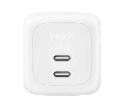 Зображення 3 Зарядний пристрій Belkin 67W GaN 2хUSB-С (WCH020KQ2MWH-B6)