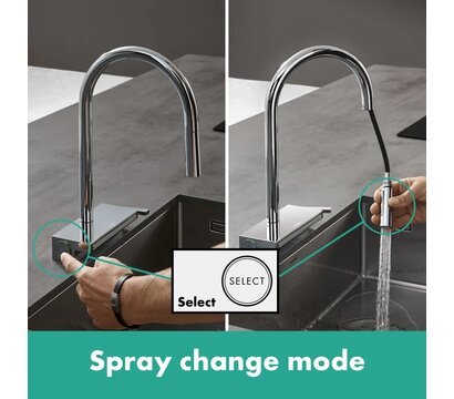 Зображення 3 Змішувач Hansgrohe Aquno Select M81 (73837000)