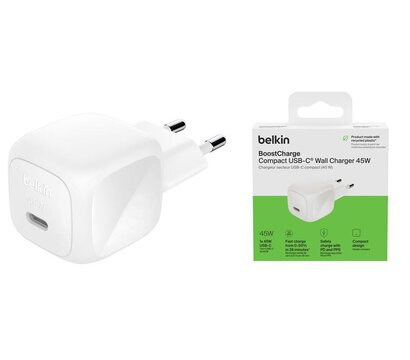 Зображення 4 Зарядний пристрій Belkin 45W USB-С PD (WCA013KQWH)