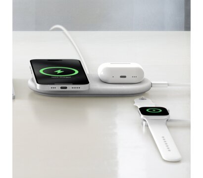 Зображення 5 Зарядний пристрій Belkin 2в1 Pad Qi2 (WIZ021VFWH)