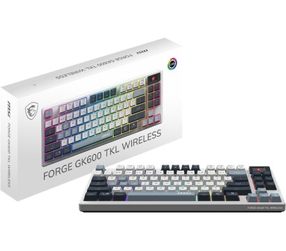 Зображення 5 Клавіатура MSI Forge GK600 TKL Wirelless SKY (S11-43UAP01-HH9)